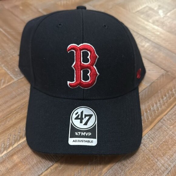 47 Boston Red Sox MLB On Field MVP Primary Replica Navy Blue Adjustable Hat Cap - Picture 2 of 8